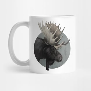 Misty Morning Moose Mug